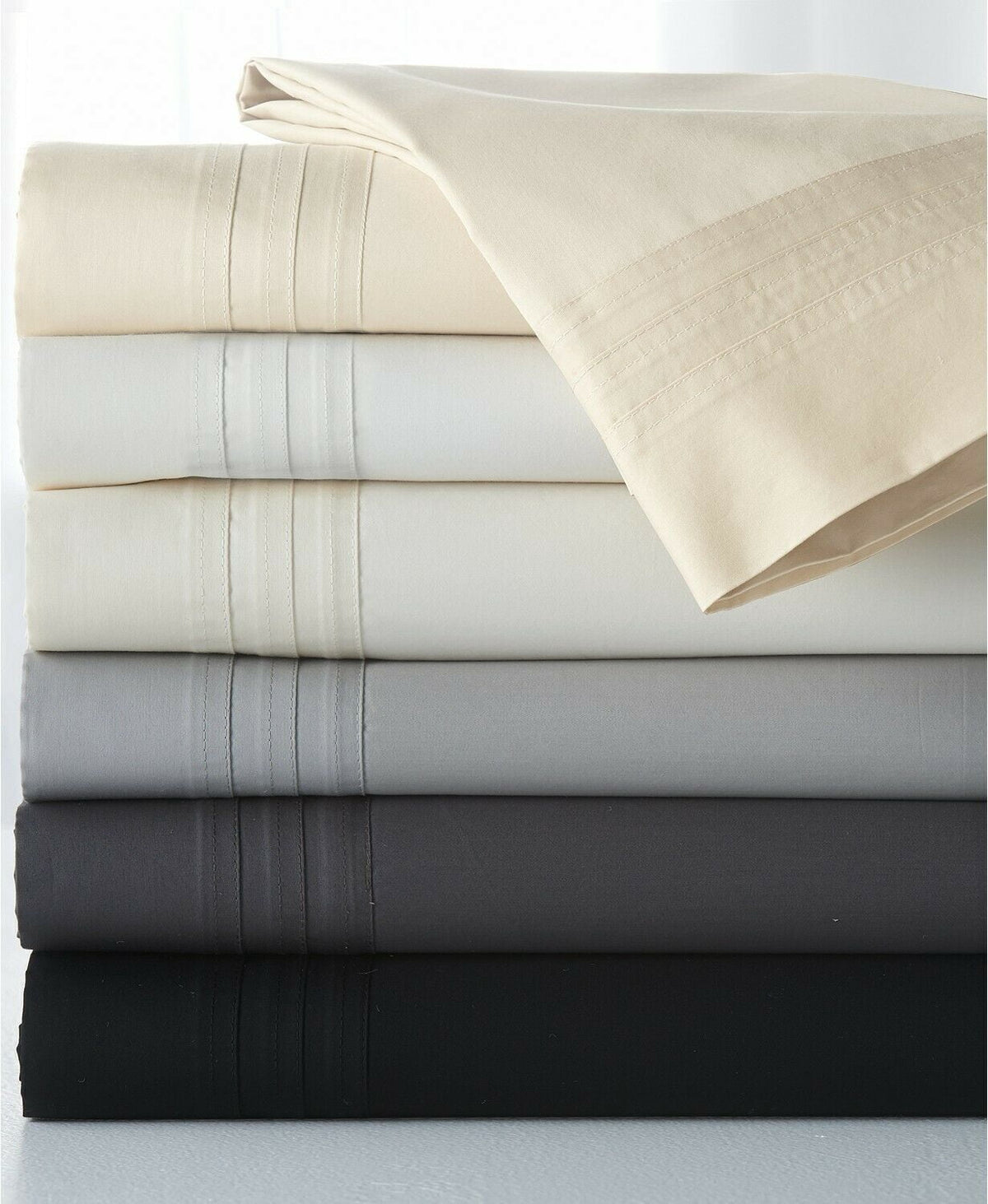 Donna Karan Collection King Ivory  Flat Sheet